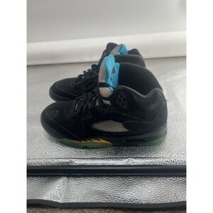 Air Jordan 5 Retro 'Aqua' Men's Size youth 7 Pre-owned Sneakers